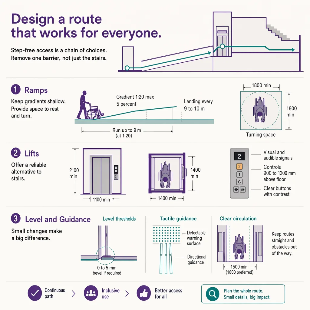 Designing a step-free route