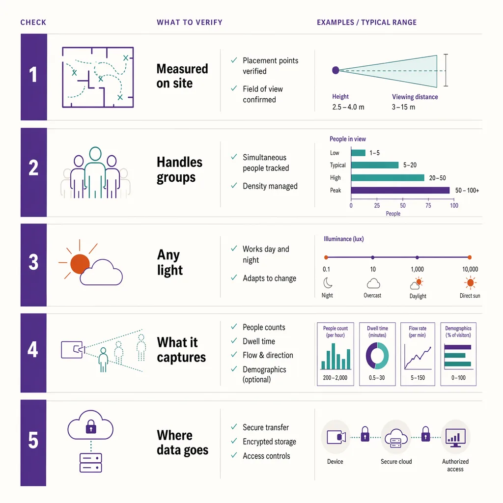 Visitor counting buyer checklist