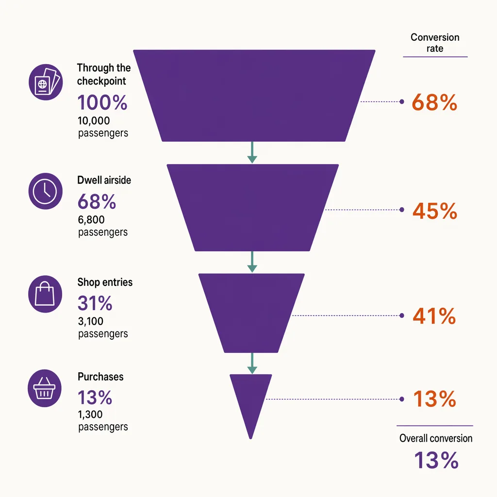 The airside retail funnel