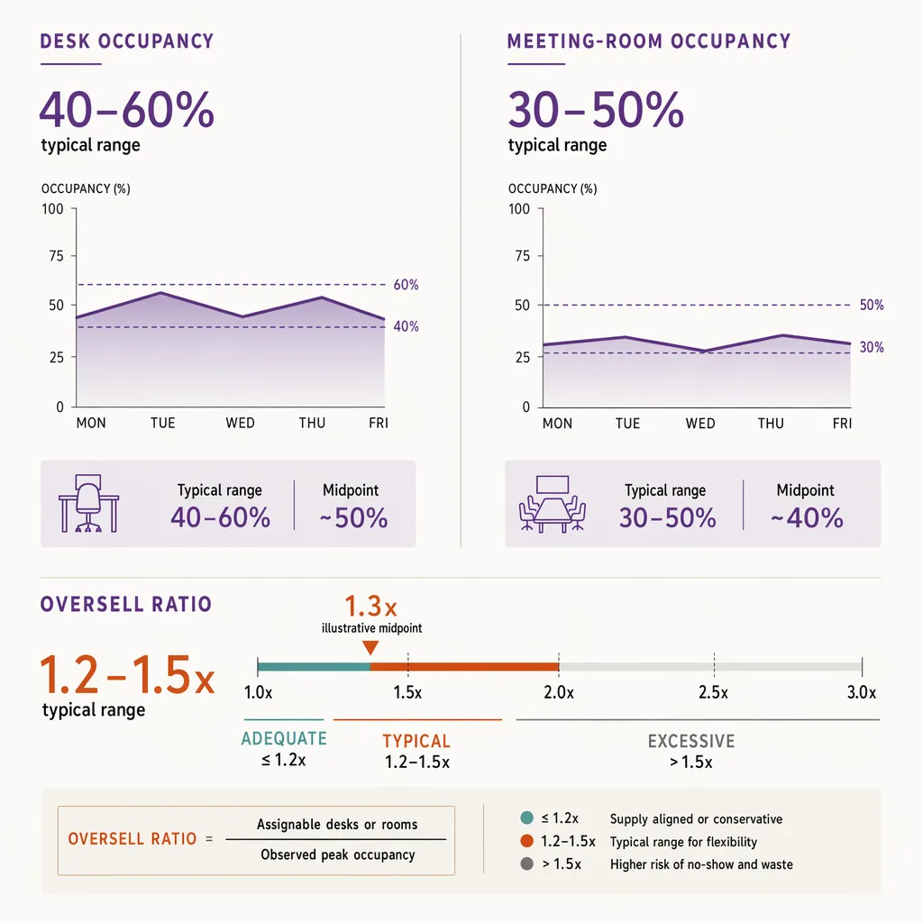 Coworking occupancy and oversell