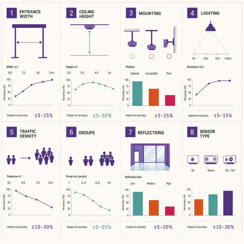 Eight factors that move counting accuracy