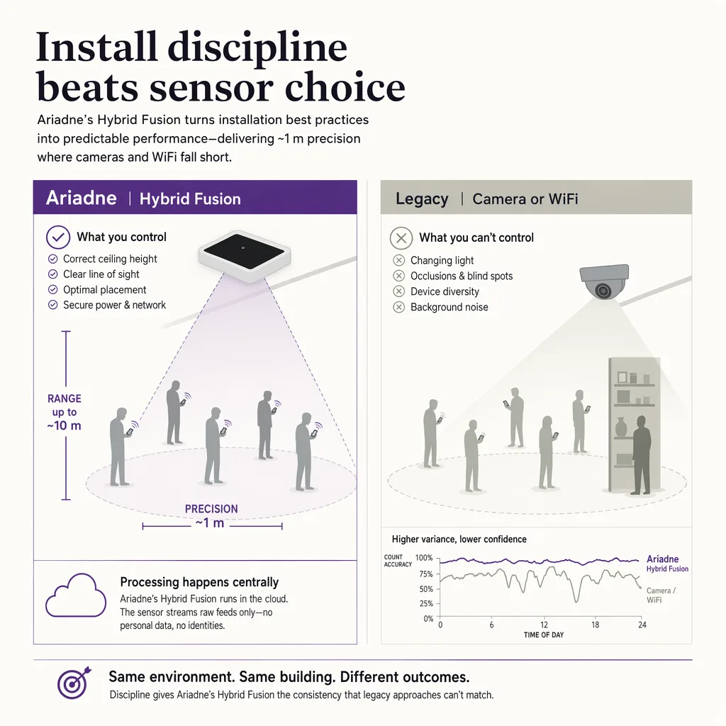 Install discipline versus sensor choice