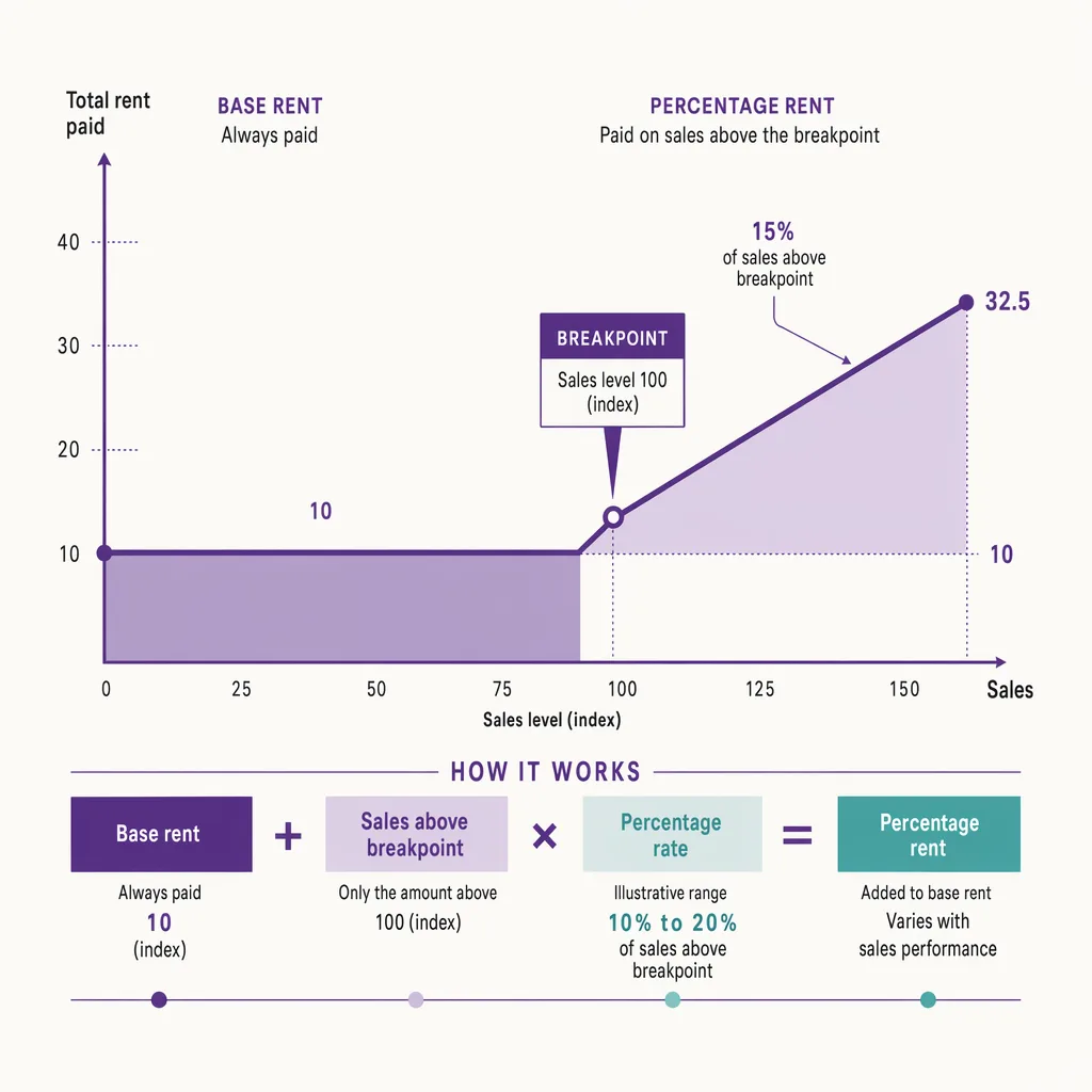How percentage rent and breakpoints work