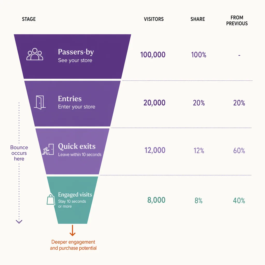 The in-store bounce, mapped from the web