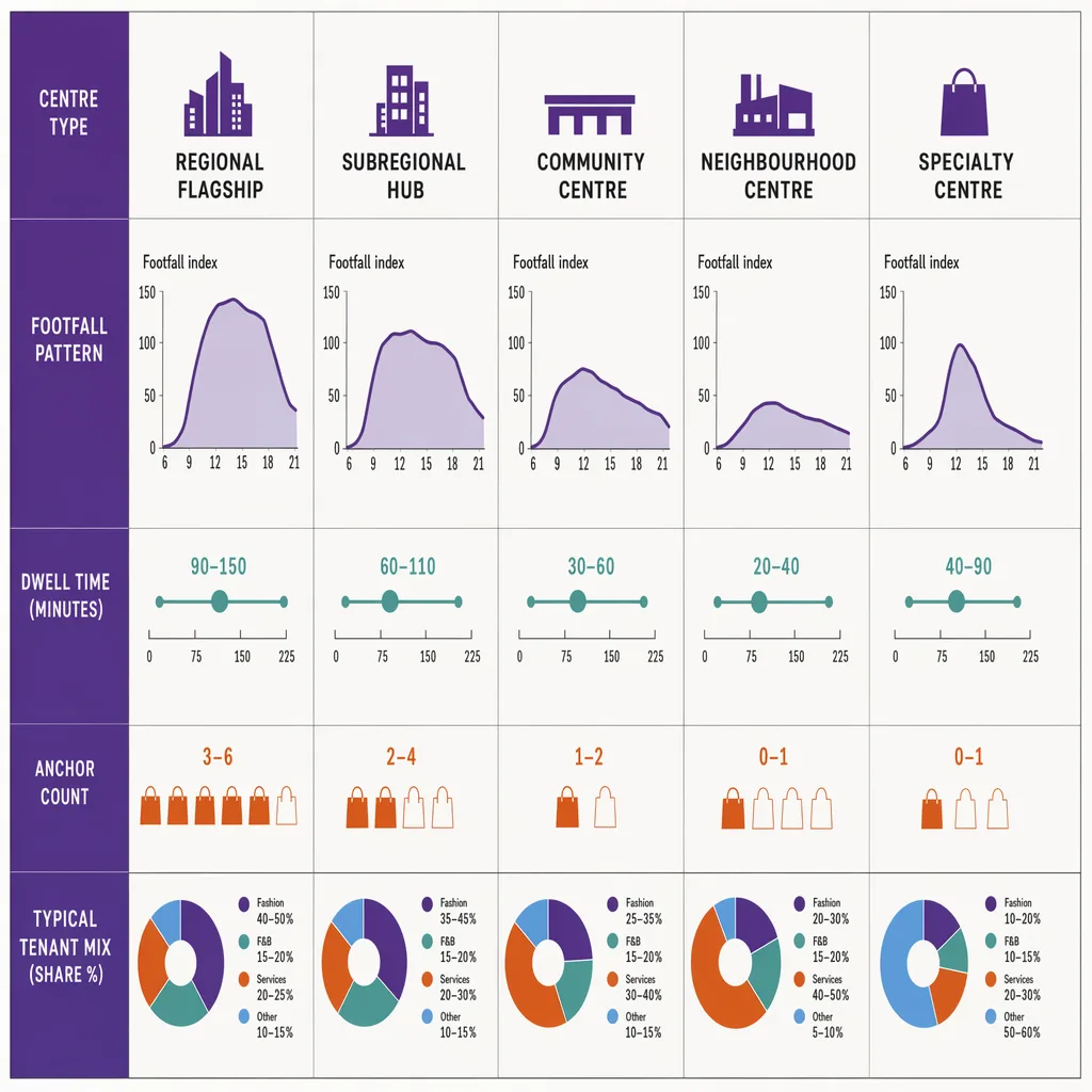 Shopping-centre format comparison