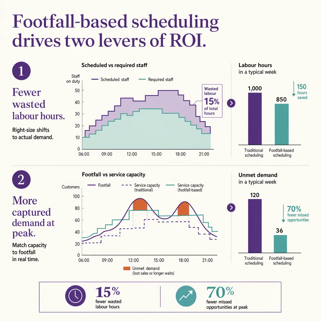 Two levers of scheduling ROI