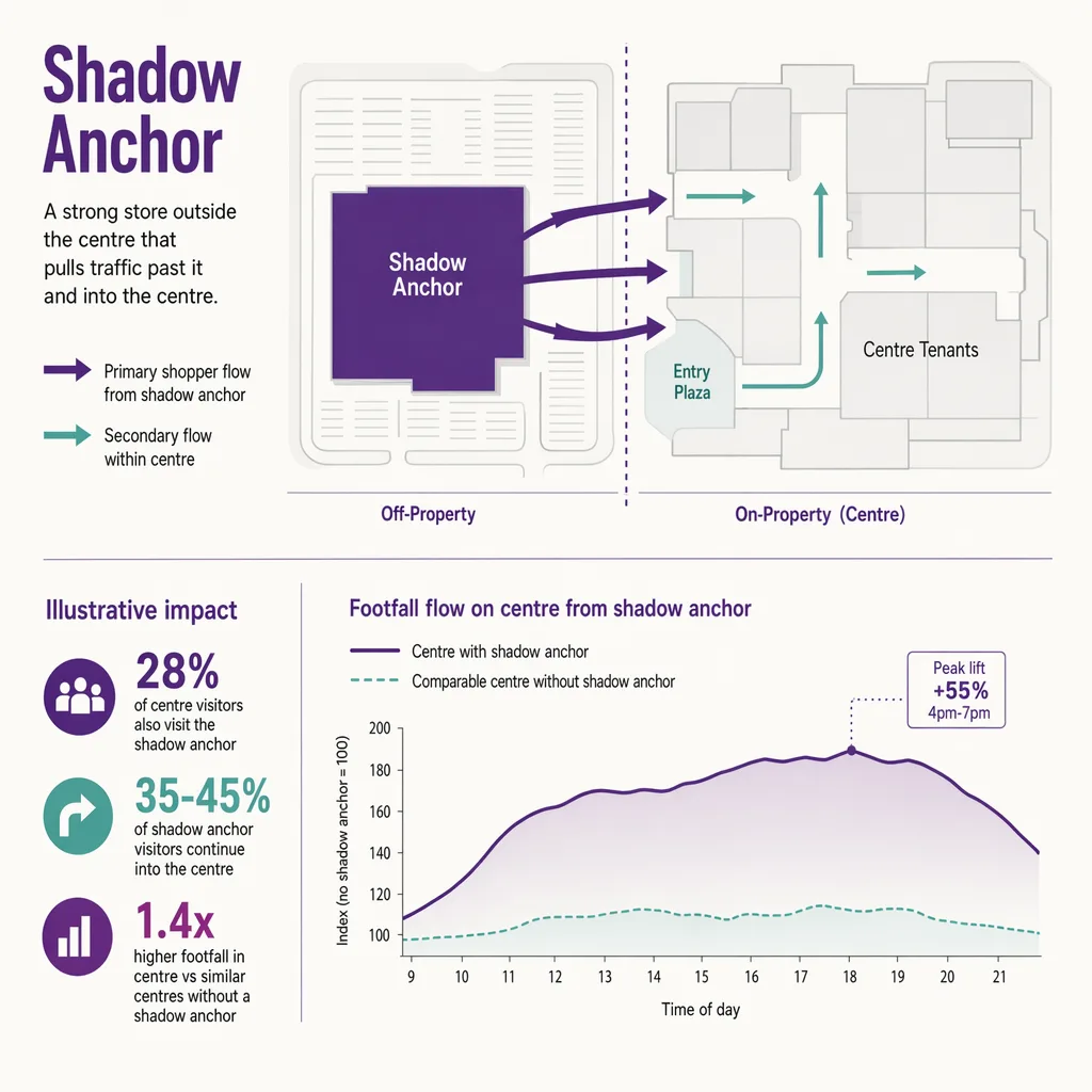 How a shadow anchor works